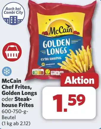 Combi McCain Chef Frites, Golden Longs oder Steak- house Frites aanbieding