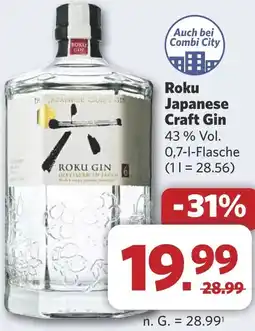 Combi Roku Japanese Craft Gin aanbieding