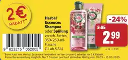 Combi Herbal Essences Shampoo oder Spülung aanbieding