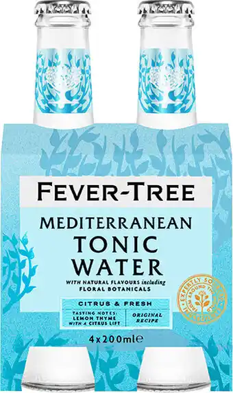 Drankdozijn Fever Tree Mediterranean Tonic 4-pack 4X20CL aanbieding