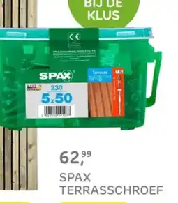 Praxis Spax terrasschroef aanbieding