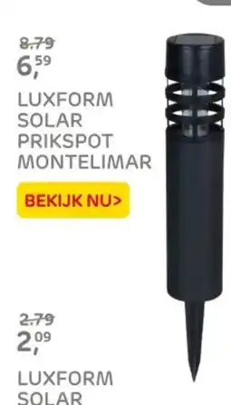 Praxis Luxform solar prikspot montelimar aanbieding