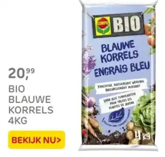 Praxis Bio blauwe korrels aanbieding