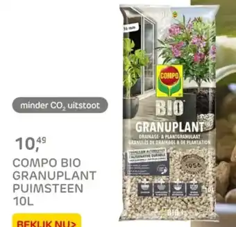 Praxis Compo bio granuplant puimsteen aanbieding