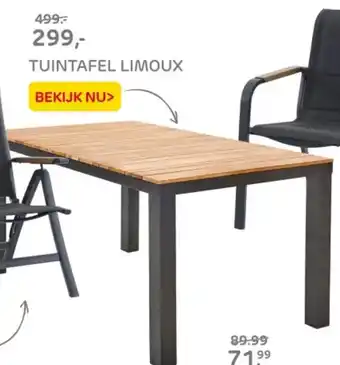 Praxis Tuintafel limoux aanbieding