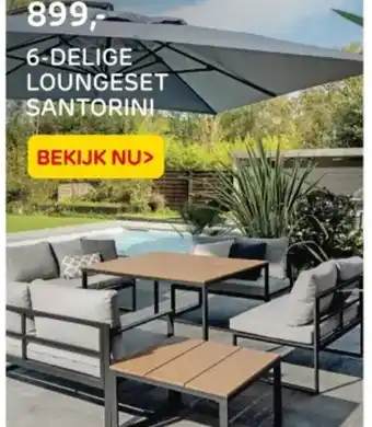 Praxis 6 delige loungeset santorini aanbieding