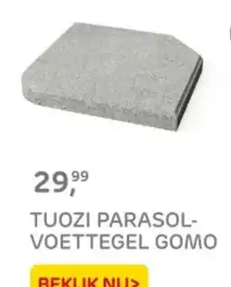 Praxis Tuozi parasol voettegel gomo aanbieding