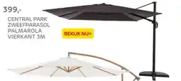 Praxis Central park zweefparasol palmarola vierkant aanbieding