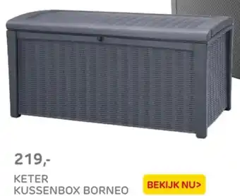 Praxis Keter kussenbox borneo aanbieding