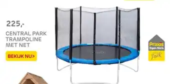 Praxis Central park trampoline met net aanbieding