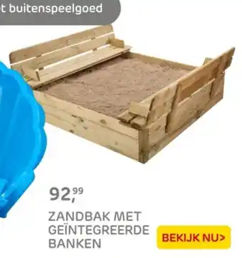 Praxis Zandbak met geïntegreerde banken aanbieding