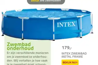 Praxis Intex zwembad metal frame aanbieding