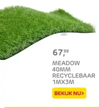 Praxis Meadow 40mm recyclebaa 1mx3m aanbieding