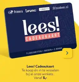 Primera Lees! Cadeaukaart aanbieding