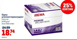 Makro Sigma premium kopieerpapier aanbieding