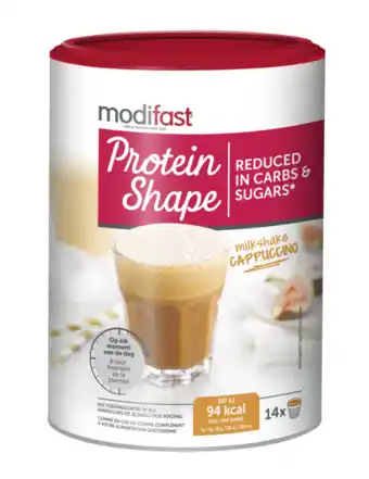 De Online Drogist Modifast Protein Shape Milkshake Cappuccino aanbieding