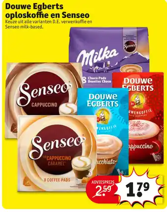 Kruidvat Douwe Egberts Oploskoffie en Senseo Pads aanbieding