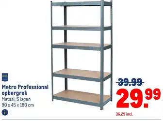 Makro Metro Professional opbergrek aanbieding