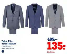 Makro Tailor & Son herenkostuum aanbieding