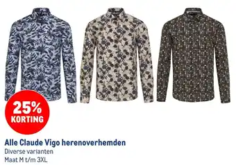 Makro Alle Claude Vigo herenoverhemden aanbieding