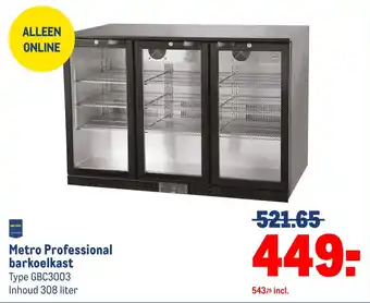 Makro Metro Professional barkoelkast aanbieding