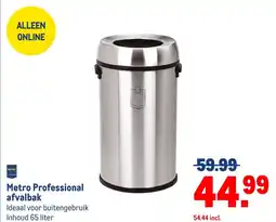 Makro Metro Professional afvalbak aanbieding