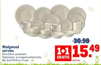 Makro Wedgwood servies aanbieding