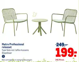 Makro Metro Professional relaxset aanbieding