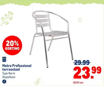 Makro Metro Professional terrasstoel aanbieding