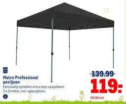 Makro Metro Professional paviljoen aanbieding