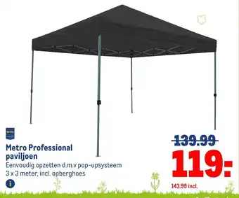 Makro Metro Professional paviljoen aanbieding