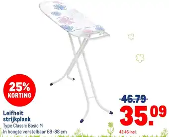 Makro Leifheit strijkplank aanbieding