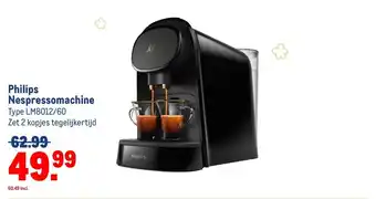 Makro Philips Nespressomachine aanbieding