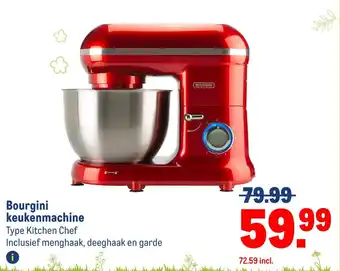 Makro Bourgini keukenmachine aanbieding