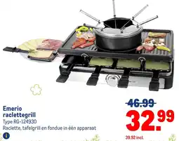 Makro Emerio raclettegrill aanbieding