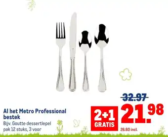 Makro Al het Metro Professional bestek aanbieding