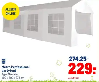 Makro Metro Professional partytent aanbieding