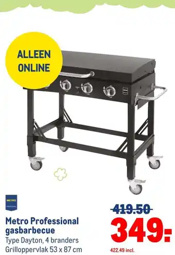 Makro Metro Professional gasbarbecue aanbieding