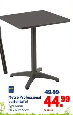 Makro Metro Professional buitentafel aanbieding