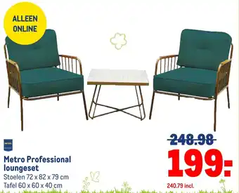 Makro Metro Professional loungeset aanbieding