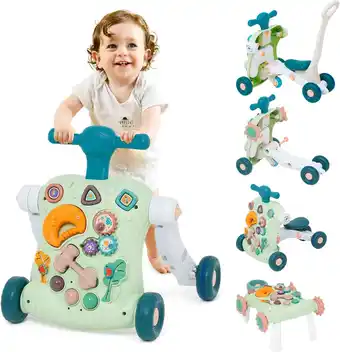 Amazon Loophulp voor baby's, 6-in-1, loopcentrum voor baby's, met licht en muziek aanbieding