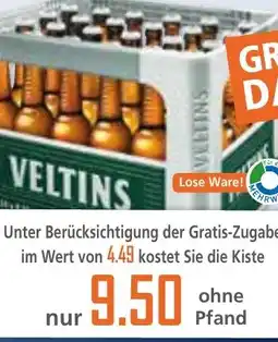 Klaas und Kock Veltins Pilsener aanbieding