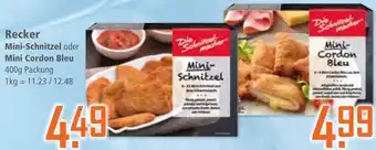 Klaas und Kock Recker Mini Schnitzel oder Mini Cordon Bleu aanbieding