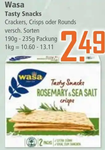 Klaas und Kock Wasa Tasty Snacks aanbieding