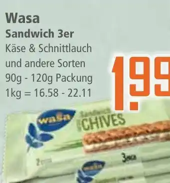 Klaas und Kock Wasa Sandwich 3er aanbieding