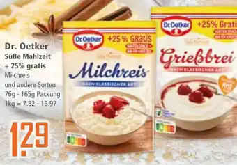 Klaas und Kock Dr. Oetker Süße Mahlzeit aanbieding