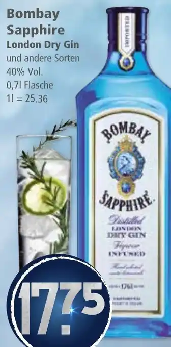 Klaas und Kock Bombay Sapphire London Dry Gin aanbieding