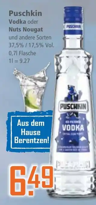 Klaas und Kock Puschkin Vodka oder Nuts Nougat aanbieding