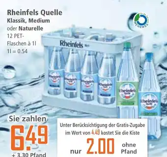 Klaas und Kock Rheinfels Quelle Klassik, Medium oder Naturelle aanbieding