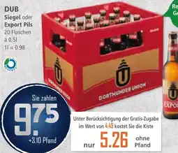 Klaas und Kock DUB Siegel oder Export Pils aanbieding